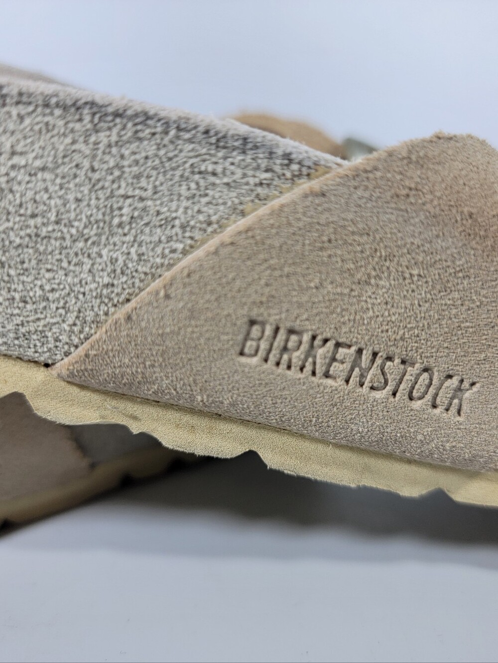 Birkenstock Sandals Womens EU 40 Siena Gold Metallic Suede Buckle Cross Strap - Picture 7 of 10